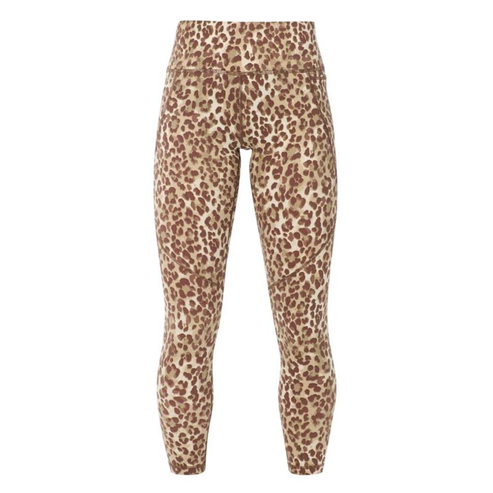 Sweaty Betty Womens/Ladies Leopard Print High Rise Leggings / Beige